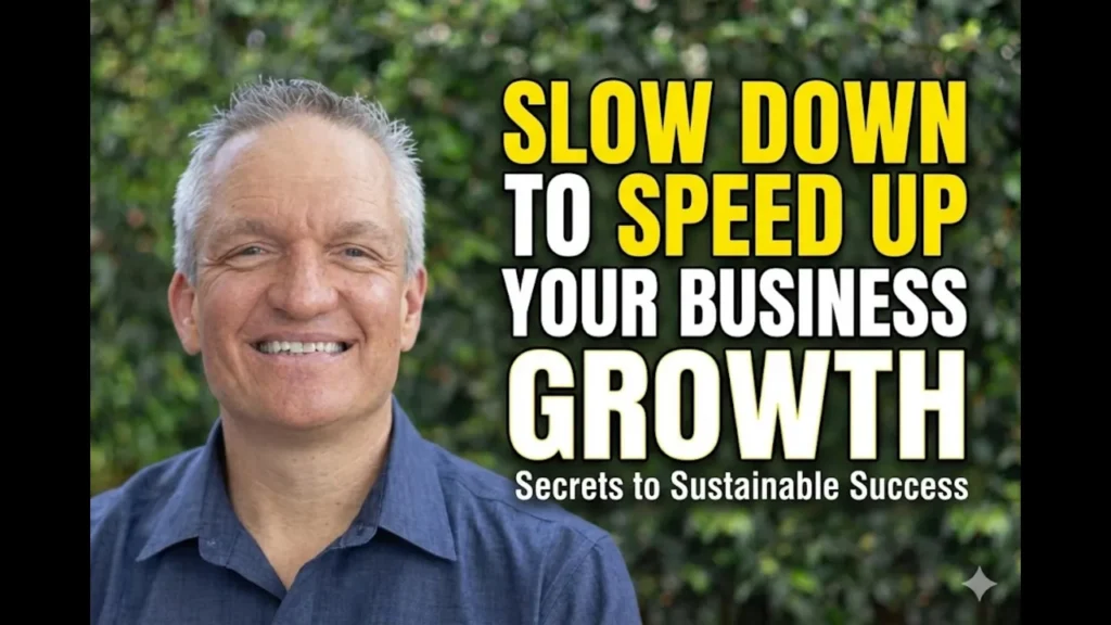 Slowing Down Speeds Up Your Business